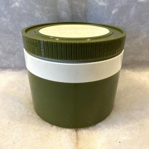 Vintage Thermos King-Seeley Model 1155/3 Insulated Jar 8oz Food Soup Green White